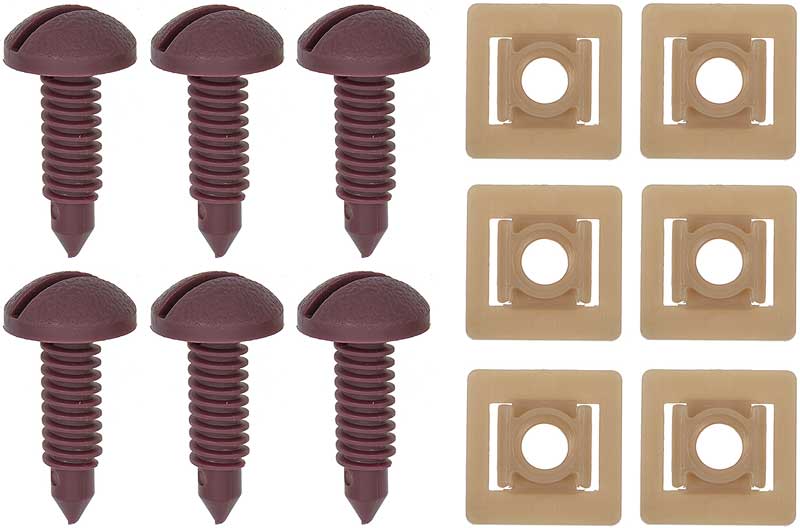 F2602 - 1982-92 Camaro, Firebird; Rear Hatch Screw & Nut Set; Red; 12 Piece Set