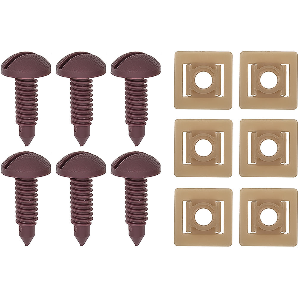 F2602 - 1982-92 Camaro, Firebird; Rear Hatch Screw & Nut Set; Red; 12 Piece Set