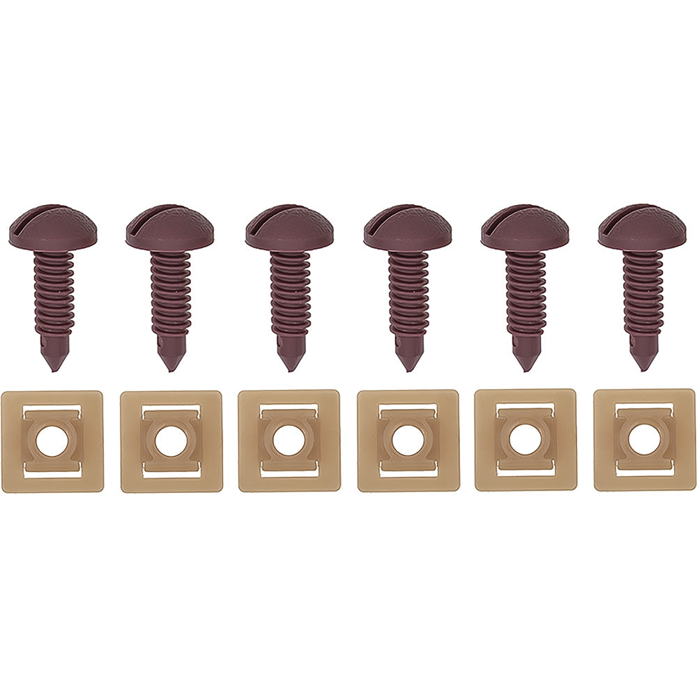 F2602 - 1982-92 Camaro, Firebird; Rear Hatch Screw & Nut Set; Red; 12 Piece Set