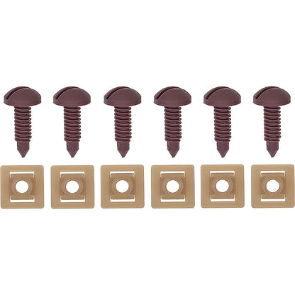 F2602 - 1982-92 Camaro, Firebird; Rear Hatch Screw & Nut Set; Red; 12 Piece Set