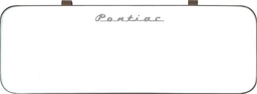 1958-77 Pontiac; Sun Visor Vanity Mirror;with Pontiac Script; Clip-On Style