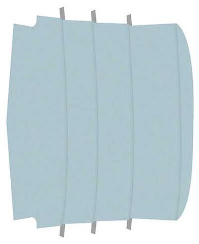 1965-68 Mustang Fastback Reproduction Vinyl Headliner - Light Blue