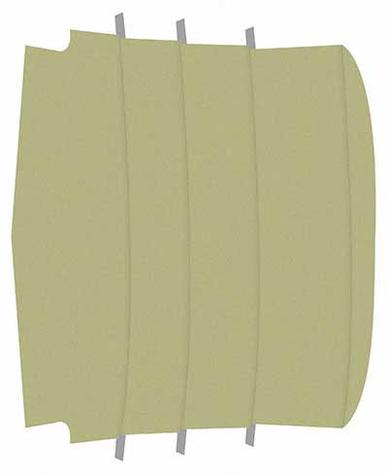 1965-68 Mustang Fastback Reproduction Vinyl Headliner - Light Ivy Gold