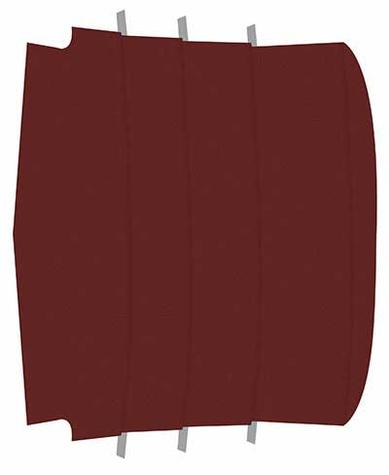 1965-68 Mustang Fastback Reproduction Vinyl Headliner - Dark Red