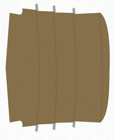 1965-68 Mustang Fastback Reproduction Vinyl Headliner - Dark Ivy Gold