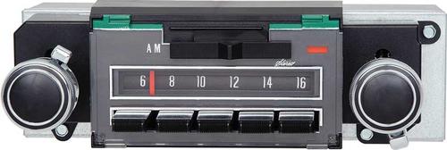 1970 Camaro / Chevelle / Nova; Bluetooth;  AM/FM Radio with Black Faceplate, Correct Knobs and Orange Lighting