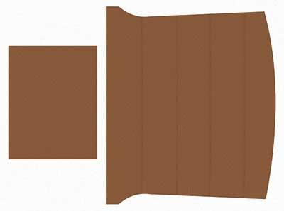 1969-70 Mustang Fastback Reproduction Vinyl Headliner - Saddle