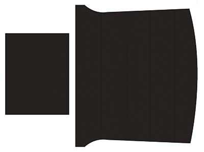 1969-70 Mustang Fastback Reproduction Vinyl Headliner - Black