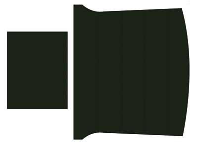 1969-70 Mustang Fastback Reproduction Vinyl Headliner - Dark Green