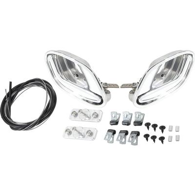Fesler USA Inner Door Handles Solid Color with Polished Aluminum Finish