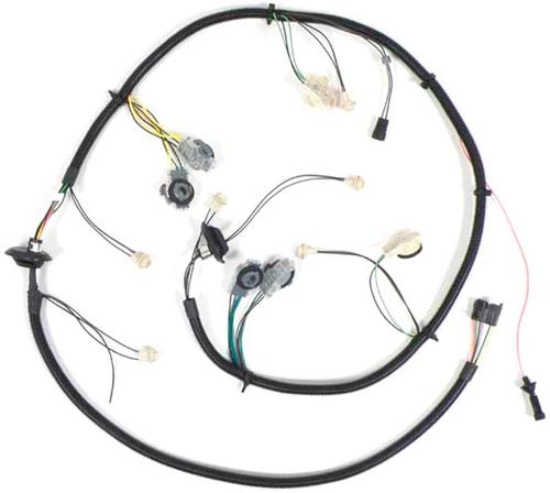 1979-81 Pontiac Firebird; Rear Body Light Wiring Harness; with Deluxe Tail Lamps; All Models; from Quarter to Rear Light