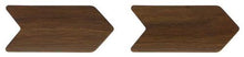 1965-66 Ford Mustang; Deluxe Interior; Woodgrain Pony Door Handle Trim