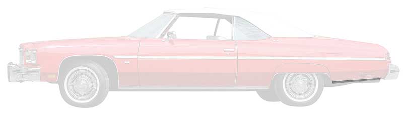 FM3203 - 1971-76 Impala, Bel Air, Caprice; Quarter Panel Moldings; Lower Rear Rockers; Pair