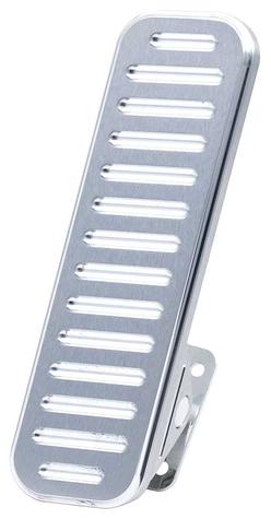 Lokar Eliminator Brushed Billet Aluminum Floor Mount Gas Pedal with Ball Milled Finish