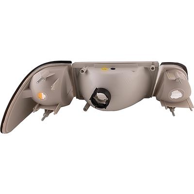 1987-93 Ford Mustang; GT / LX Clear Headlight Set; 6-Piece Set; with Amber Side Marker