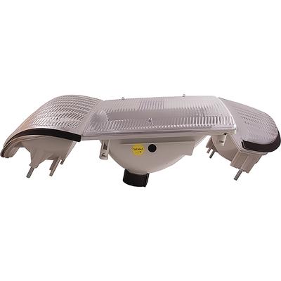1987-93 Ford Mustang; GT / LX Clear Headlight Set; 6-Piece Set; with Amber Side Marker