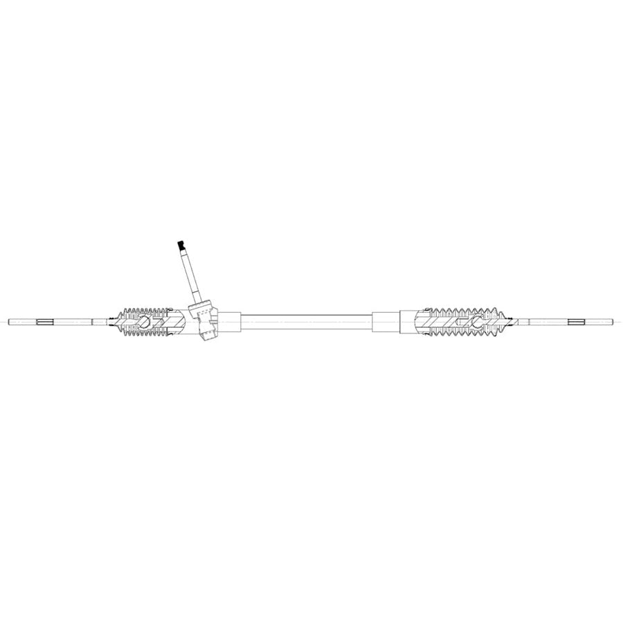 Custom Front Steer Pillow Block Mount Manual Rack and Pinion