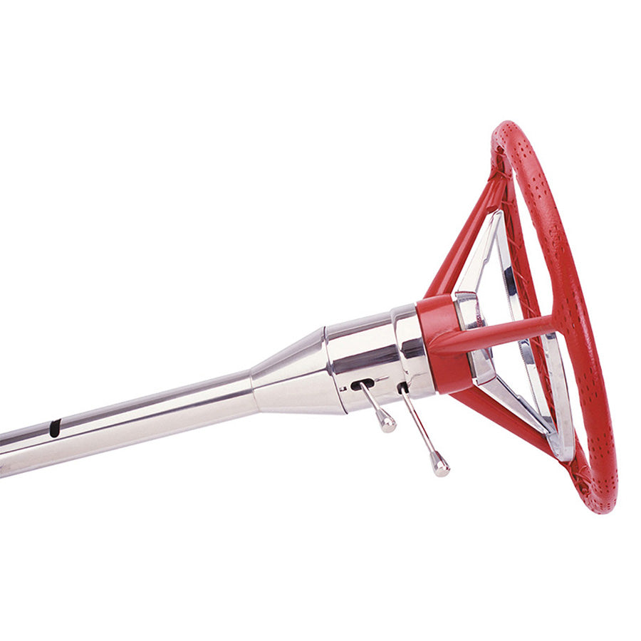 1956-57 T-Bird Floor Shift Tilt Column Fits OE 3 Spoke Wheel -Polished Finish