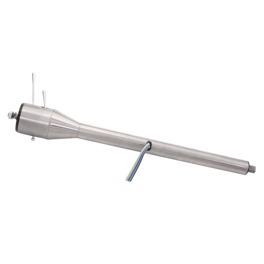 1967-70 Mustang 33" Floor Shift Tilt Column: Original Steering Wheel - Paintable Mill Finish