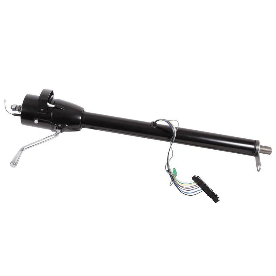 1967-72 GMC Truck Column Shift Tilt Column with Neutral Safety Switch at 17" (3/4"-36 Shaft) - Black Powdercoat Finish