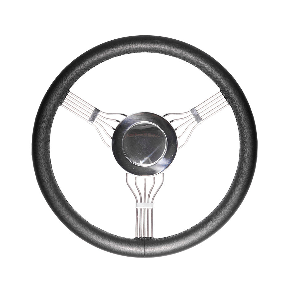 Banjo Wheel with Horn Button - Black