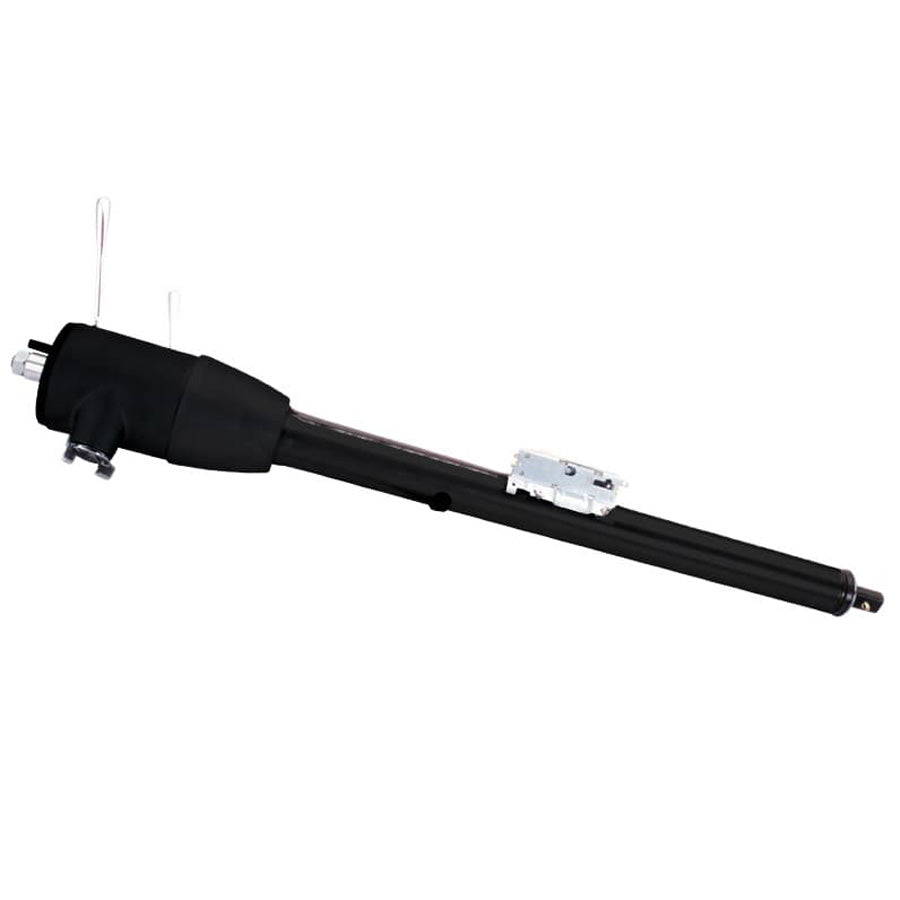 1970-78 Mopar B-Body Floor Shift Tilt Key Column: OE Manual Box - Black Powdercoat Finish