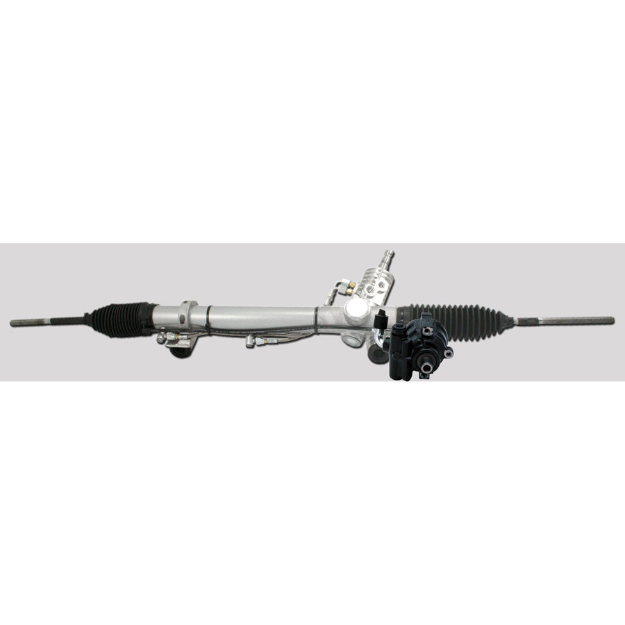 1974-78 Mustang II Front Steer Power Rack w/ Pump & V-Belt Pulley - Plain Powder Coat Finish