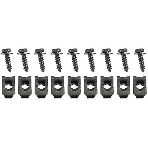 1970-71 Camaro; AC Under Dash Air Outlet Hardware Set; 18 Pieces