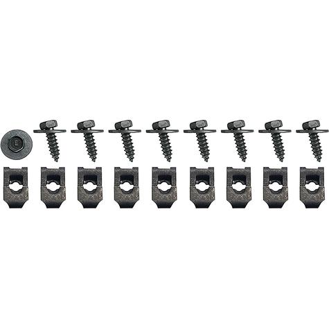 1972-76 Camaro; AC Under Dash Air Outlet Hardware Set; 18 Pieces