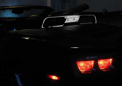 2010-15 Camaro SS Convertible - Rear Wind Restrictor with Single Color LED - WHT