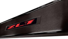 2010-15 Camaro ZL1 - Illuminated Door Sill Plate Kit w/ Single Color LED - Red (Brushed Black)