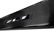 2010-15 Camaro ZL1 - Illuminated Door Sill Plate Kit w/ Single Color LED - WHITE (Brushed Black)
