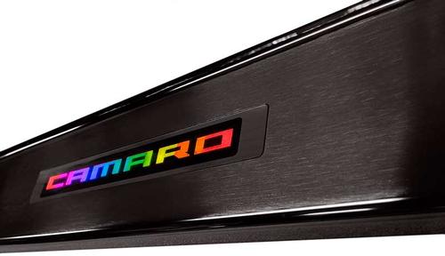 2010-15 Camaro - RGB Extreme Lighting Door Sill Plate Kit w/ Multi-Color LEDs - Brushed Black Finish