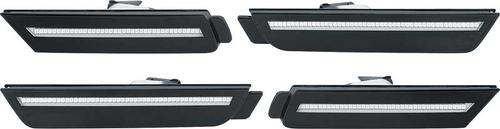 2010-15 Camaro 4 Piece Black (Paint Code GBA) with Clear Lens LED Side Marker Lamp Set