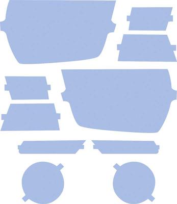 2010-13 Camaro Lamin-X Film Blue Headlamp Cover Kit