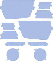 2010-13 Camaro Lamin-X Film Blue Headlamp Cover Kit