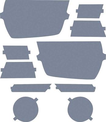 2010-13 Camaro Lamin-X Film Tinted Headlamp Cover Kit