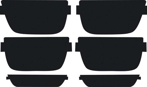 2010-13 Camaro Lamin-X Film Charcoal Tail Lamp Cover Kit