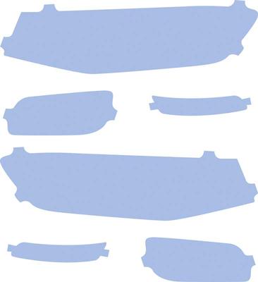 2016-17 Camaro LT Lamin-X Film Blue Headlamp Cover Kit