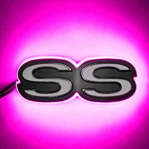 2010-17 Camaro - Illuminated SS Emblem - Pink