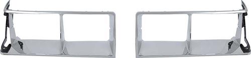 1984-87 Buick Regal; Headlight Bezels; Chrome; RH & LH; Pair