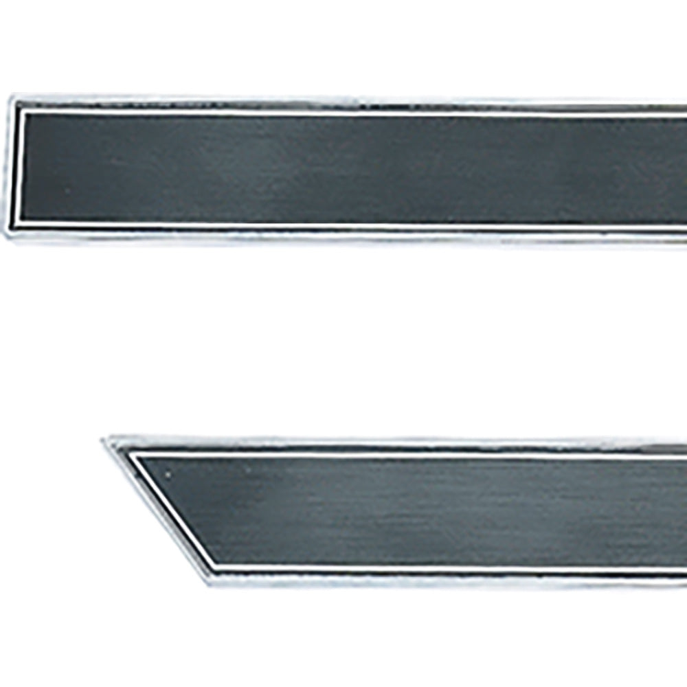 GN110297 - 1984-87 Buick Regal Turbo; Door Panel Escutcheon Trim Set; Brushed Gray; 8-Piece Set; LH and RH Sides