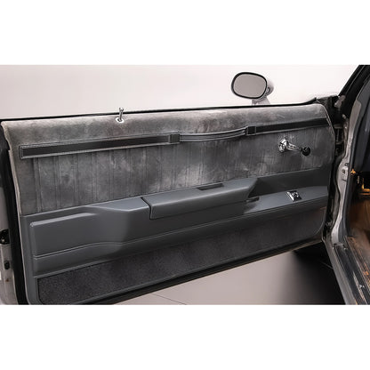 GN110297 - 1984-87 Buick Regal Turbo; Door Panel Escutcheon Trim Set; Brushed Gray; 8-Piece Set; LH and RH Sides