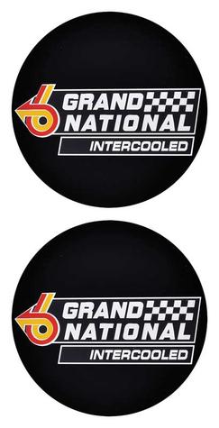 GN110823 - 1982-87 Buick Grand National; Intercooled Bucket Seat Trim Decals; Pair; GM Licensed