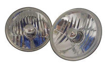 Redline 5-3/4" Round Elite Diamond Headlamps w/out Halo - w/Blue H4 Halogen Bulbs