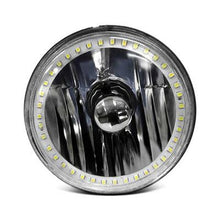 Redline 5-3/4" Round Elite Diamond Headlamps w/Multi Color Halo - w/NovaStar H4 LED Bulbs