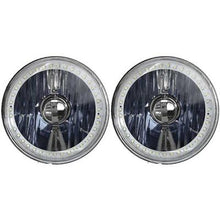 Redline 5-3/4" Round Elite Diamond Headlamps w/Single Color Halo - w/NovaStar H4 LED Bulbs