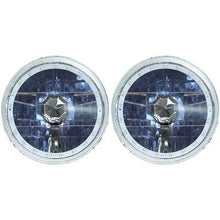 Redline 7" Round White Diamond Headlamps w/Multi Color Halo - w/NovaStar H4 LED Bulbs