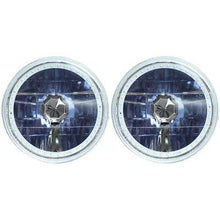 Redline 7" Round White Diamond Headlamps w/Single Color Halo - w/NovaStar H4 LED Bulbs