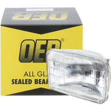 Headlamp Sealed Beam; 12 Volt; High Beam; 4" x 6" (100mm x 165mm); Rectangular; Halogen